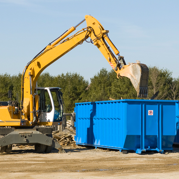 what size residential dumpster rentals are available in Dana Indiana